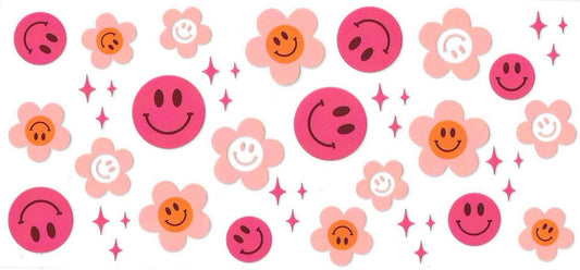 Flowers and Smileys Wrap 635
