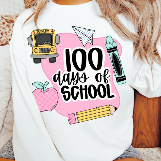100 Days of School PNGs