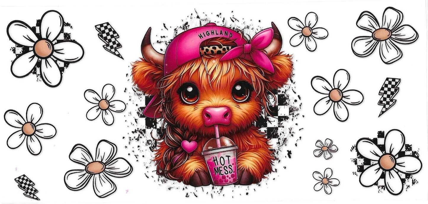 Hot Mess Highland Cow Wrap 555