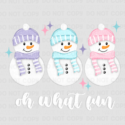 “Oh What Fun” Snowmen PNG