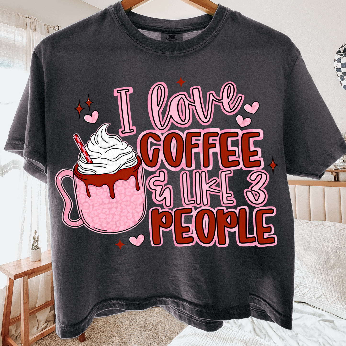 I Love Coffee and Like 3 People PNG