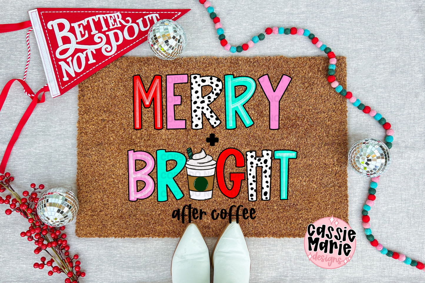 Merry + Bright After Coffee Png