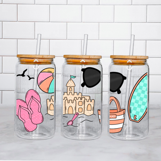 Beach 16 oz Tumbler Wrap