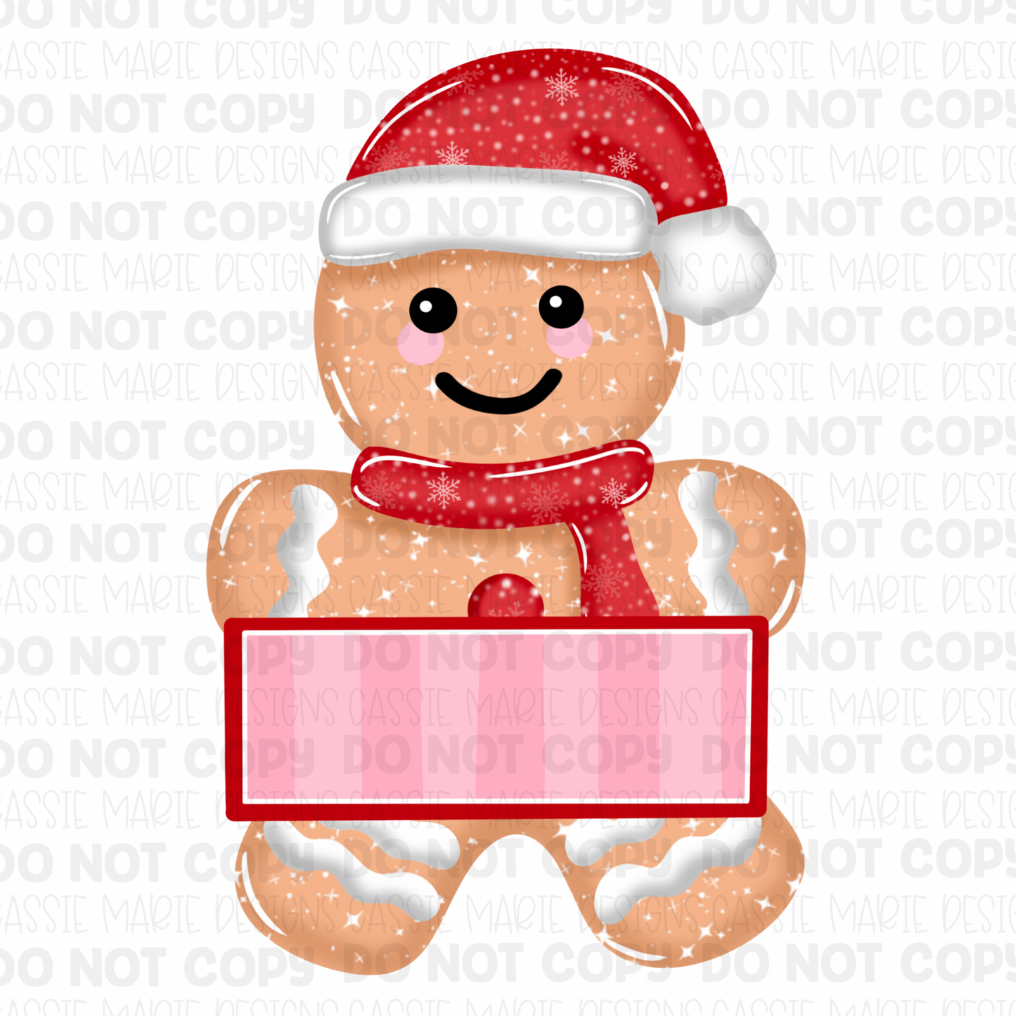 Customizable Gingerbread Man PNG