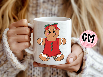 Gingerbread girl svg png