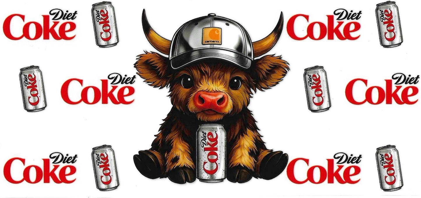 Highland Cow Soda Wrap 507
