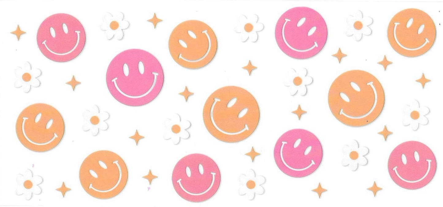 Flowers And Smileys Wrap 637