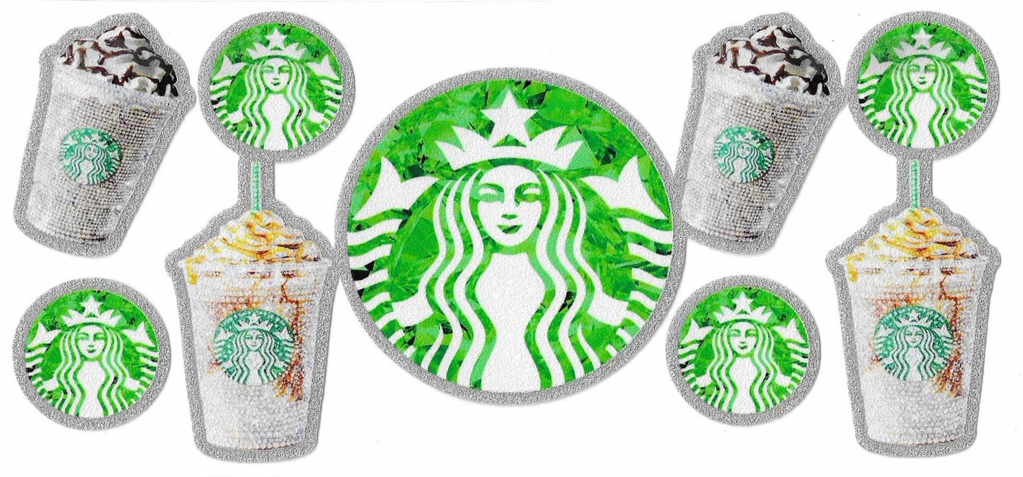 Coffee Glitter Wrap 2207