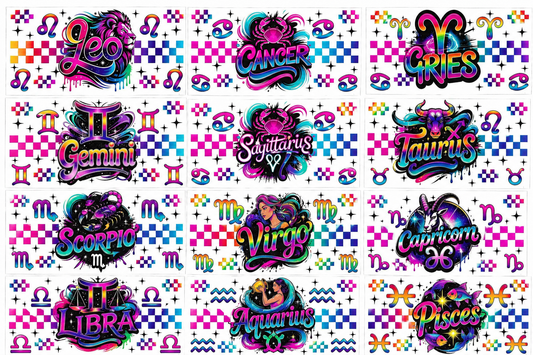 Neon Zodiac Sign Wrap