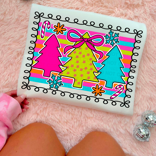 Neon Christmas Tree’s PNG
